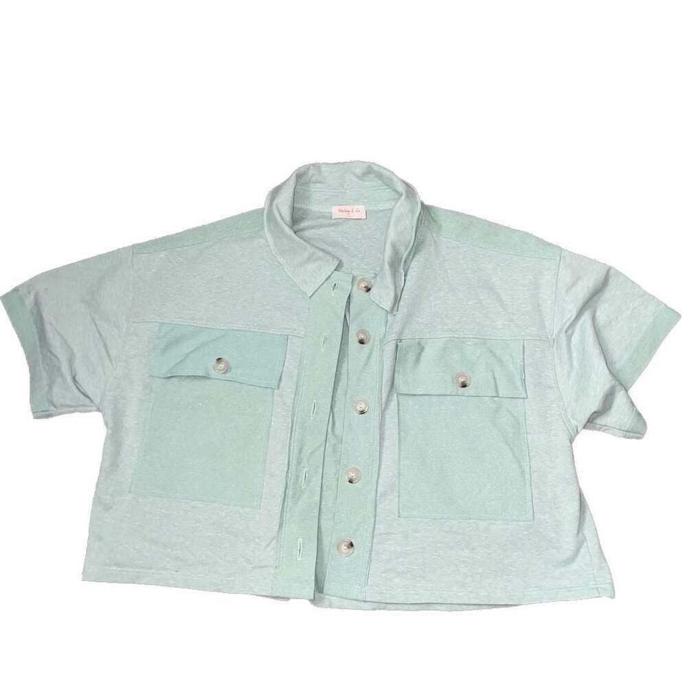 Hailey & Co. Ribbed Knit Top in Taupe